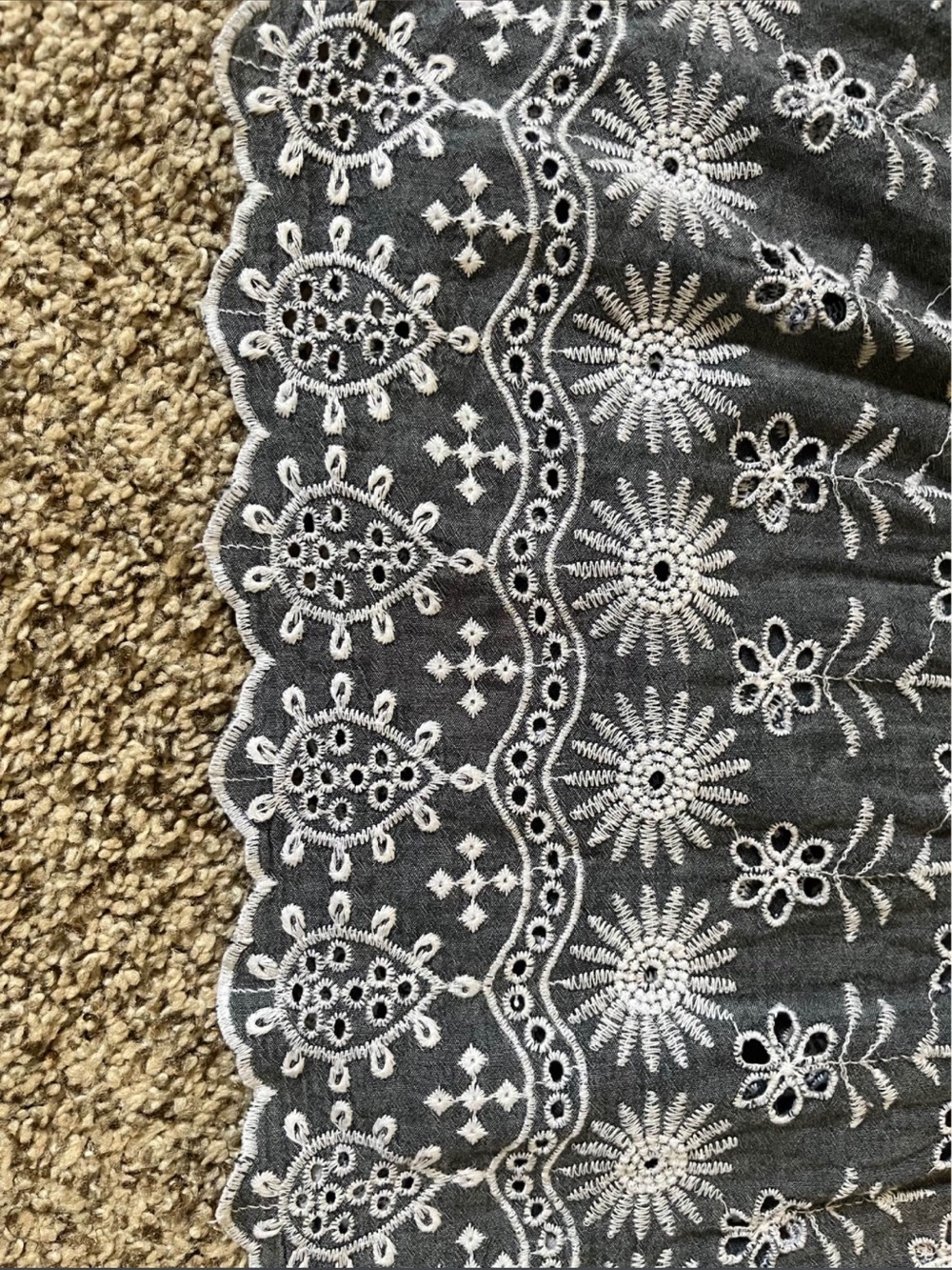 Style & Co. Indigo Blue Embroidered Peasant Tunic - Picture 10 of 10